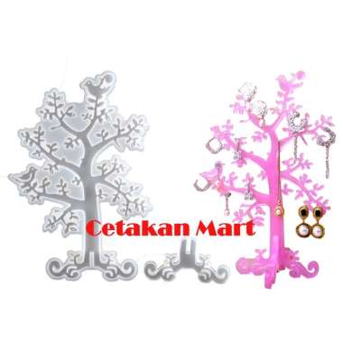 CMart Cetakan Silikon Resin Epoxy Craft DIY Tree Jewellery Display