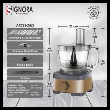 Signora Food Processor Pro + Cubic Cutter TANPA HADIAH
