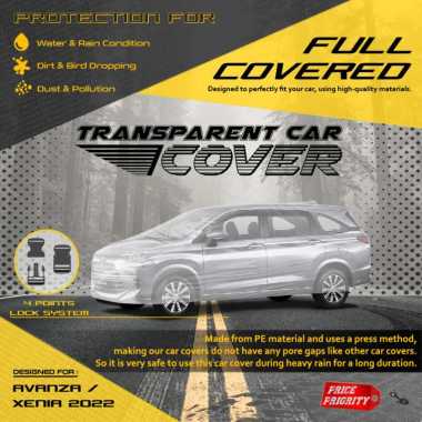 Body Cover Sarung Mobil Plastik AVANZA XENIA 2022 Tebal Anti Air WATERPROOF