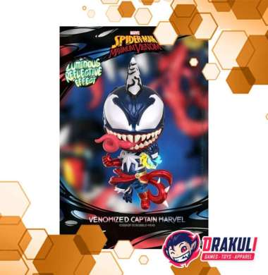 Cosbaby 767 Venomized Captain Marvel (Luminous Reflective Effect)