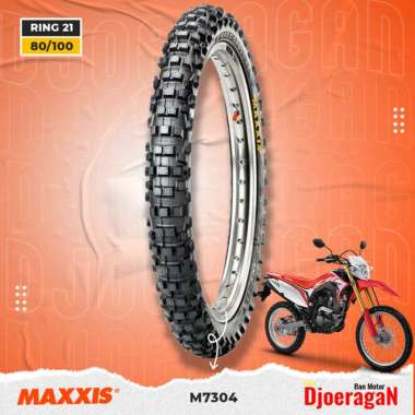 BAN MOTOR TRAIL RING 21 80/100 MAXXIS M7304 TUBETYPE KLX CRF 150