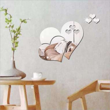 FULL SIZE STIKER DEKORASI DINDING LOVE STICKER KACA CERMIN