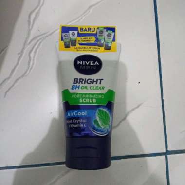NIVEA MEN FACIAL FOAM 100ML NIVEA MEN BRIGHT 8H OIL CLEAR SCRUB