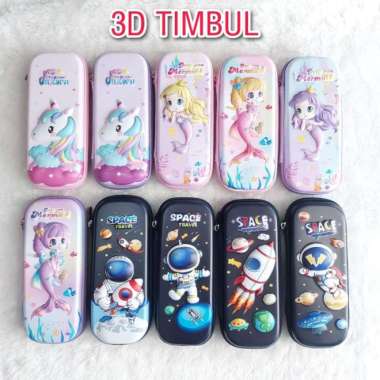 Tempat Pensil Mini Kotak Pensil Karakter Lucu Anak Paud Tk Sd Multicolor