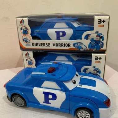 Mainan Anak - Mobil Transformers Robot Car Poli