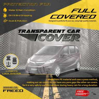 Body Cover Sarung Mobil Plastik HONDA FREED Tebal Anti Air WATERPROOF
