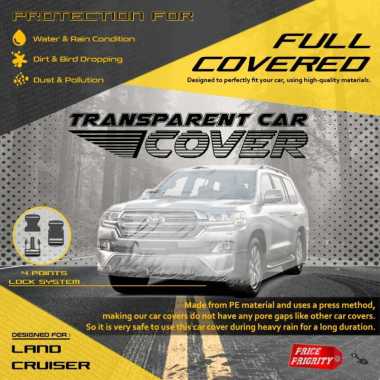Body Cover Sarung Mobil Plastik LAND CRUISER Tebal Anti Air WATERPROOF
