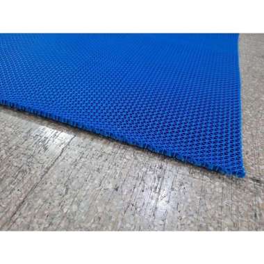 Karpet S Type Hollow Mat 120x50 Anti Slip Meteran Murah Keset Toilet S MAT BLUE