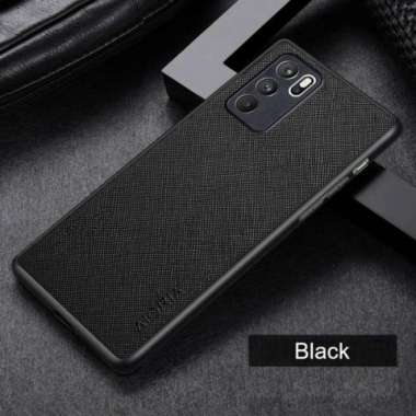 SOFT CASE OPPO RENO 6 5G CASE JEANS LEATHER AIORIA ORIGINAL CASING Hitam