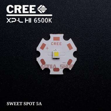 CREE LED EMITTER XP-L XPL HI TEMBAGA COPPER 20MM WHITE PUTIH SENTER