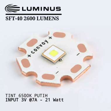 LUMINUS SFT-40 SFT40 LED EMITTER TEMBAGA DTP COPPER 20MM PUTIH WHITE