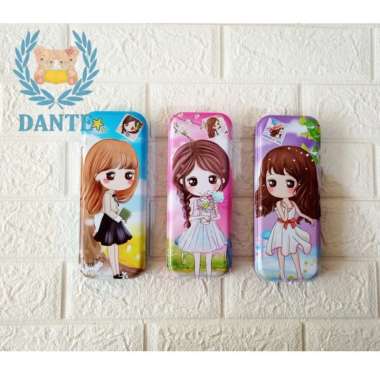Kotak Pensil Kaleng Anime B-346 - Satuan Multicolor