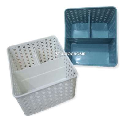 Tempat Kotak Wadah Alat Tulis Kantor Pulpen Box Multifungsi 15 X 13 Cm Multicolor