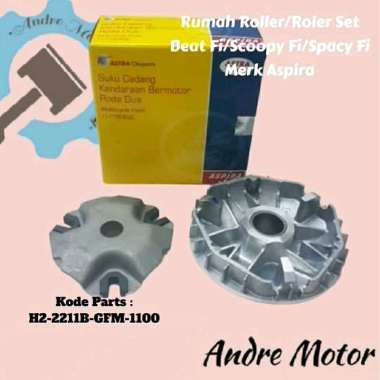 Rumah Roller Set Beat Fi 2012-2014/Scoopy Fi/Vario 110 Fi Merk Aspira Kualitas Original