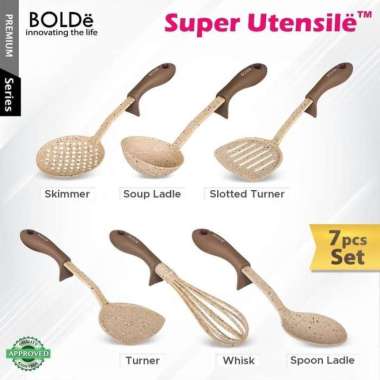 Spatula Bolde Set 7 Pcs Bolde Super Utensil Set Spatula Bolde Original