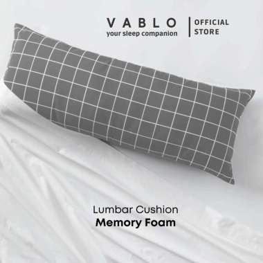 Vablo bantal lumbar cushion memory foam micro - motif abu