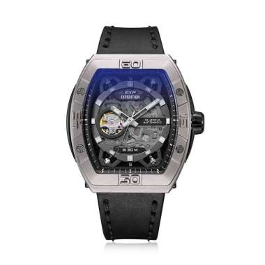 Expedition Automatic 6800MCL Leather Strap Jam Tangan Pria Abu Hitam