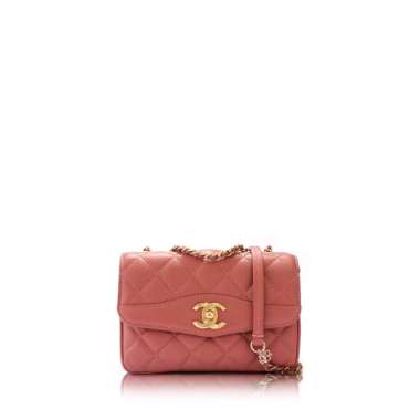 Chanel Coco Vintage Flap Bag in Salmon Pink