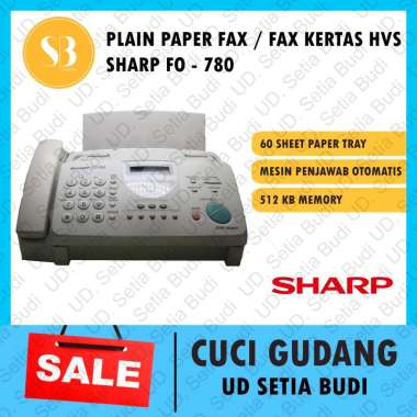 Mesin Fax Kertas HVS / Plain Paper Fax Sharp FO-780