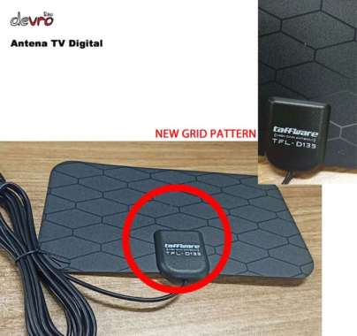 Antena TV Digital DVB-T2 4K High Gain 25dB - Taffware TFL-D139 ukuran Hanya Booster
