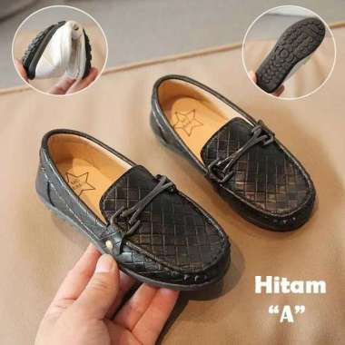 Sepatu Anak Import Sepatu Pesta Anak Cowok Hitam Kulit 27 Hitam