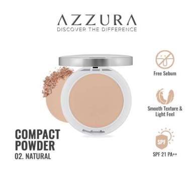 AZZURA Compact Powder Bedak Padat 02 Natural