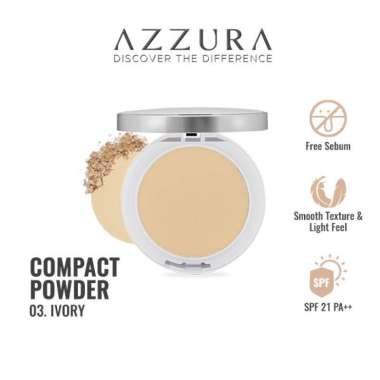 AZZURA Compact Powder Bedak Padat 03 Ivory