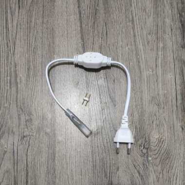 Socket adaptor LED STRIP 220V / Kabel colokan LED strip meteran