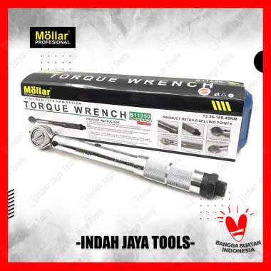 MOLLAR B11950 Kunci Momen Torsi 1/2" 280 mm Torque Wrench Motor Moment