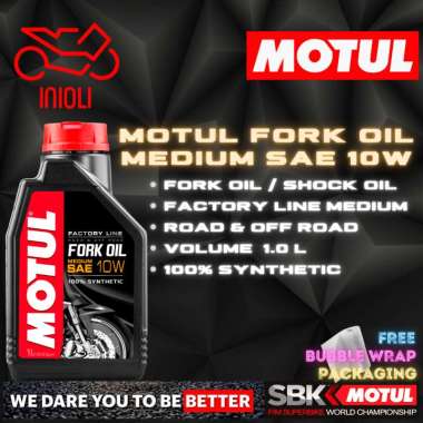 MOTUL FORK OIL MEDIUM SAE 10W 1L OLI SHOCK MOTOR OHLINS SHOWA KAYABA WP FORK PREMIUM MOTUL IMPORT OR