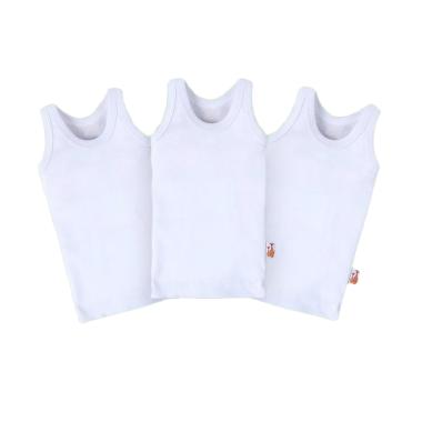 Jual Skabe Motif Jala K9 3 Vench Kaos Singlet Anak Putih 3 Pcs