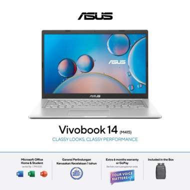 ASUS VivoBook M415DAO AMD Ryzen 3 3250U / AMD Radeon™ Graphics / 8GB / 512GB / 14inch / WIN11 / OHS 