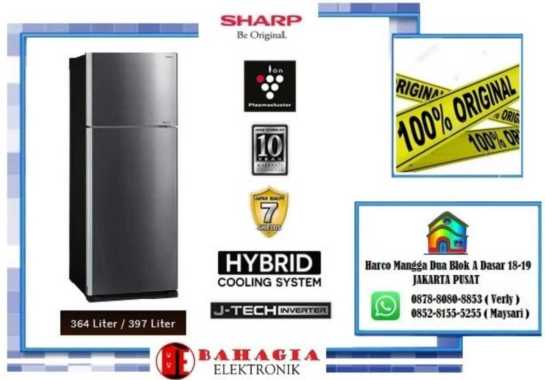 SHARP SJ-IG470M-DS KULKAS 2PINTU GRAND VETRO