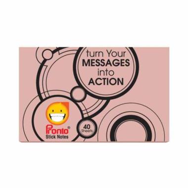 Pronto Pastel Stick Notes [50 x 75 mm] Pink