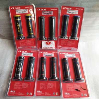 Handgrip RCB HG55 Rubber wrn merah, hitam, kuning, abu-abu, biru warna Merah