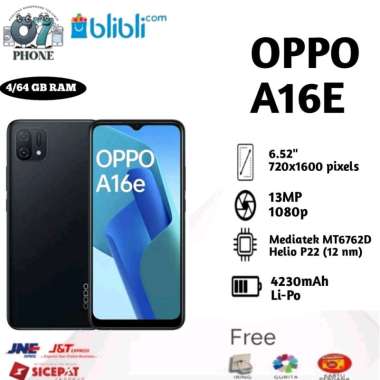 OPPO A16e RAM 3/32GB GARANSI RESMI OPPO INDONESIA Biru