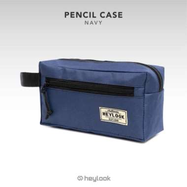 Tempat Kotak Wadah Case Alat Tulis Kantor Pensil Pencil Pulpen Atk N12 Navy