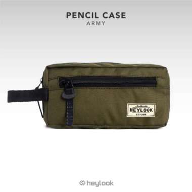 Tempat Kotak Wadah Case Alat Tulis Kantor Pensil Pencil Pulpen Atk N12 Army