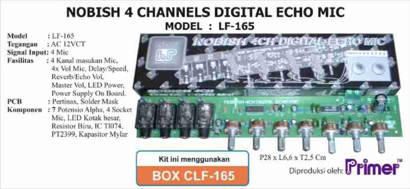 Kit Digital echo Mic 4 channel type LF 165