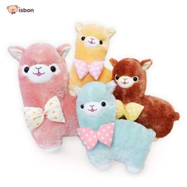 Boneka Mainan Karakter Llama Glama Alpaca Berbulu Halus dan Lembut Blue Mint