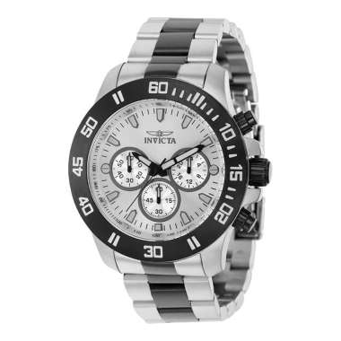 INVICTA Specialty 21485 Chronograph Silver Dial Dual Tone Stainless Steel Strap [Machtwatch] Multico