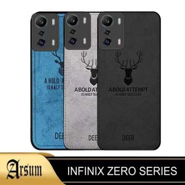 Promo Case DEER Semua Type Infinix Zero Series Softcase Motif Jeans Casing Handphone ZERO 8i BIRU