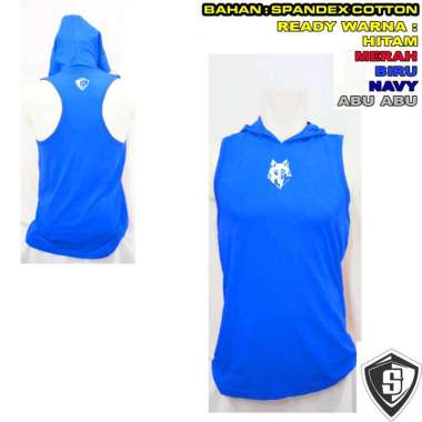 SInglet Topi Hoodie Moon Wolf Bodyfit L