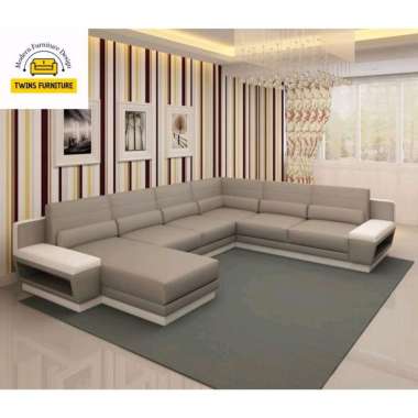 sofa letter U mewah sofa tamu terbaru