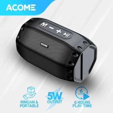 ACOME Speaker Bluetooth 5.0 Hi-Fi Sound TWS 5W Portable A2
