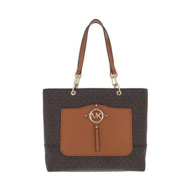 Michael Kors Amy Large Tote Bag Brown Luggage