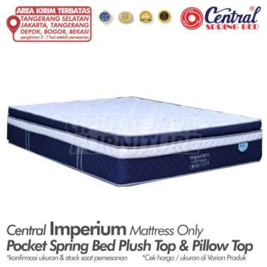 Spring Bed Central Imperium Pocket Plushtop Pillowtop Mattress Only 180 x 200 cm