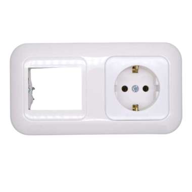 Panasonic WEJP11312-7 Stop Kontak + Plat 2 Lubang Panasonic WEJP 11312