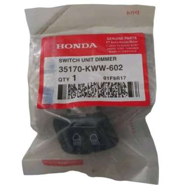 TOMBOL SAKLAR DIMMER HONDA BEAT FI VARIO 125 35170-KWW-602