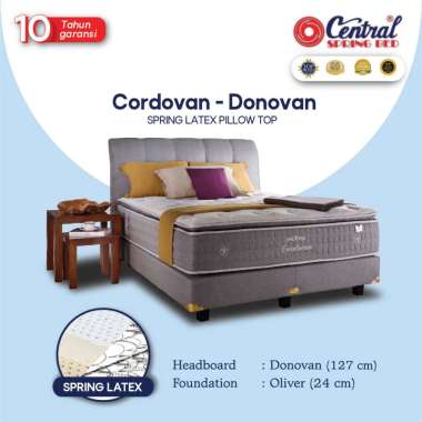 Central Cordovan Set Springbed 160 x 200